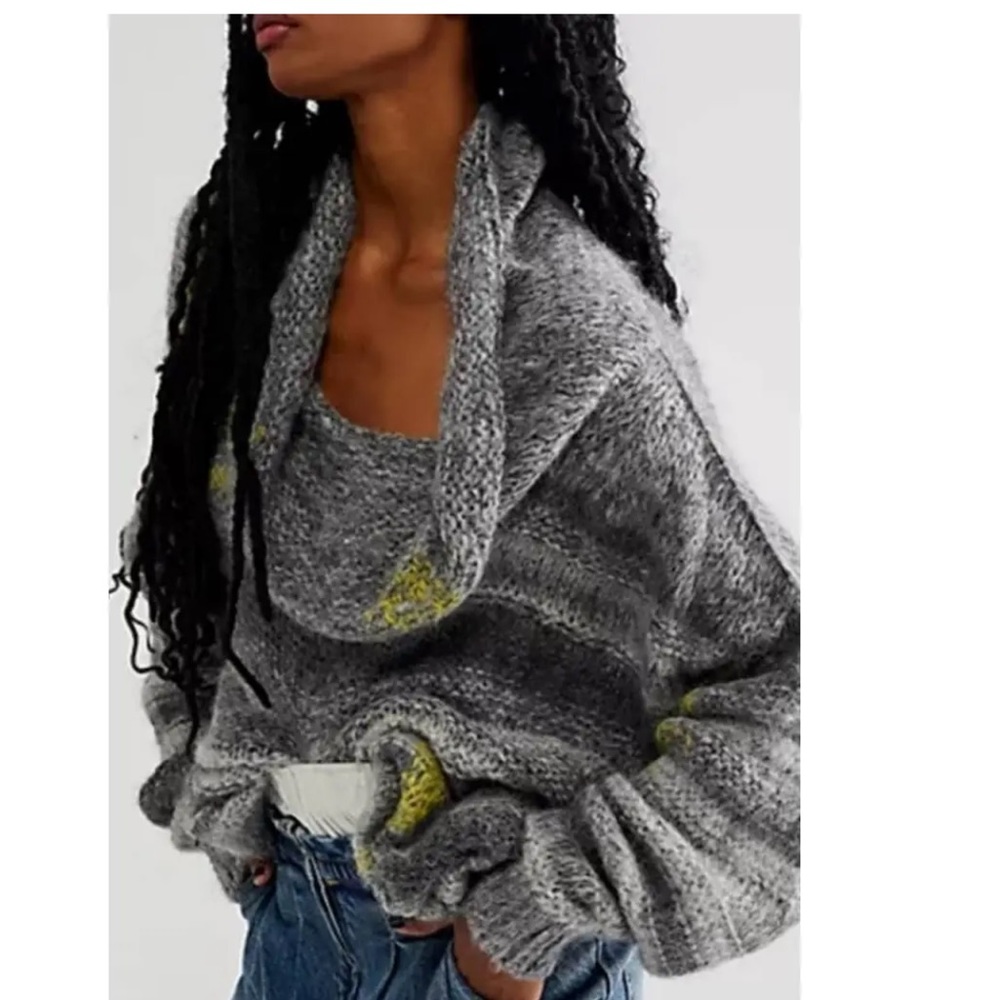 NWT $198 FREE PEOPLE Pieced Back Together Pullover size Small